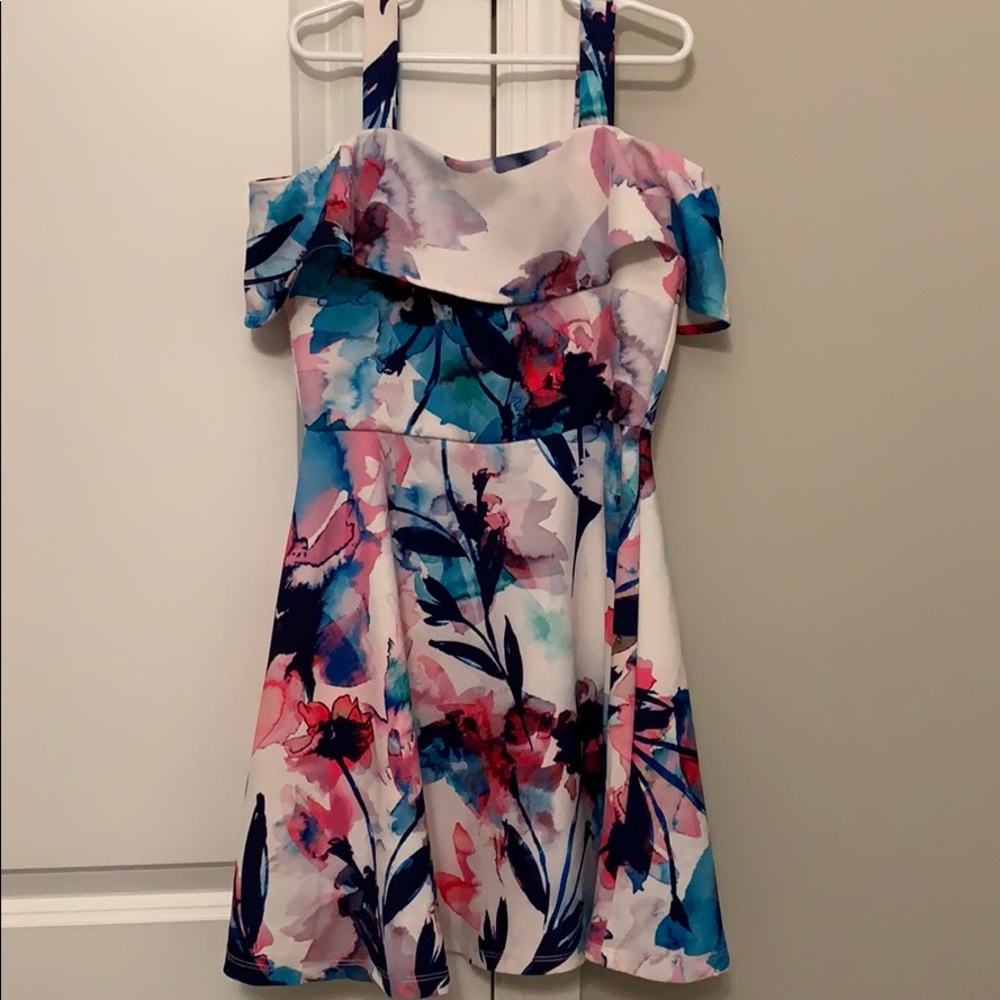 Shoulder to shoulder skater dress.